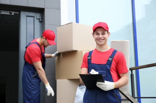 Local furniture removals team working in Kingston upon Thames residential area
