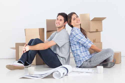 Local movers handling household items carefully