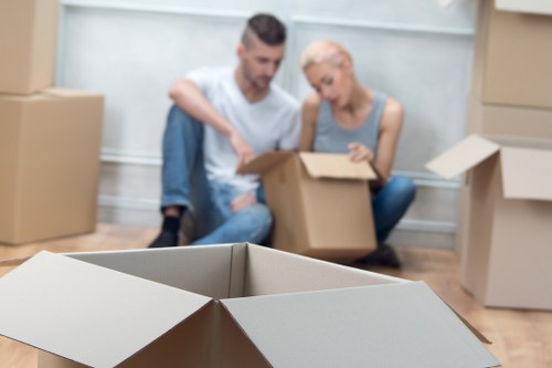 Checklist and packed boxes ready for a smooth local moving day