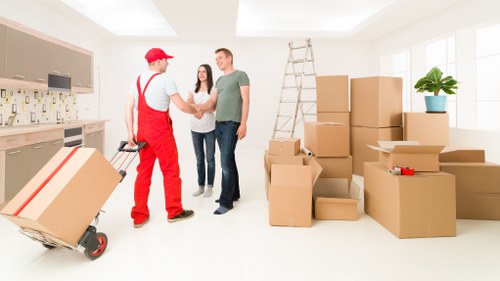 Careful loading of sofas and bulky furniture for a Kingston move