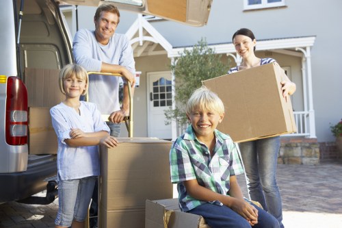 Careful packing of furniture and household belongings